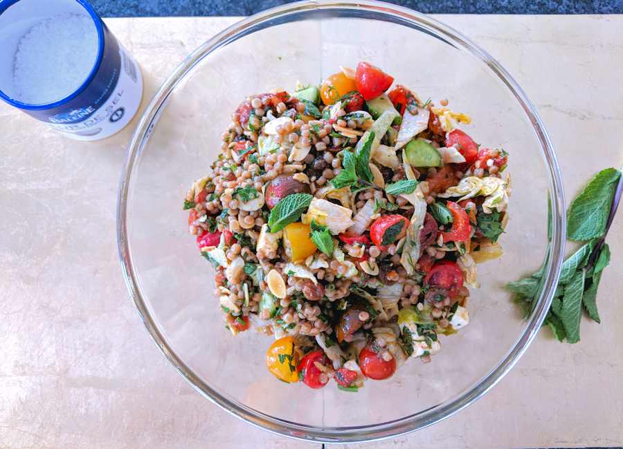 Giant Couscous Salad Recipe Cuisine Fiend